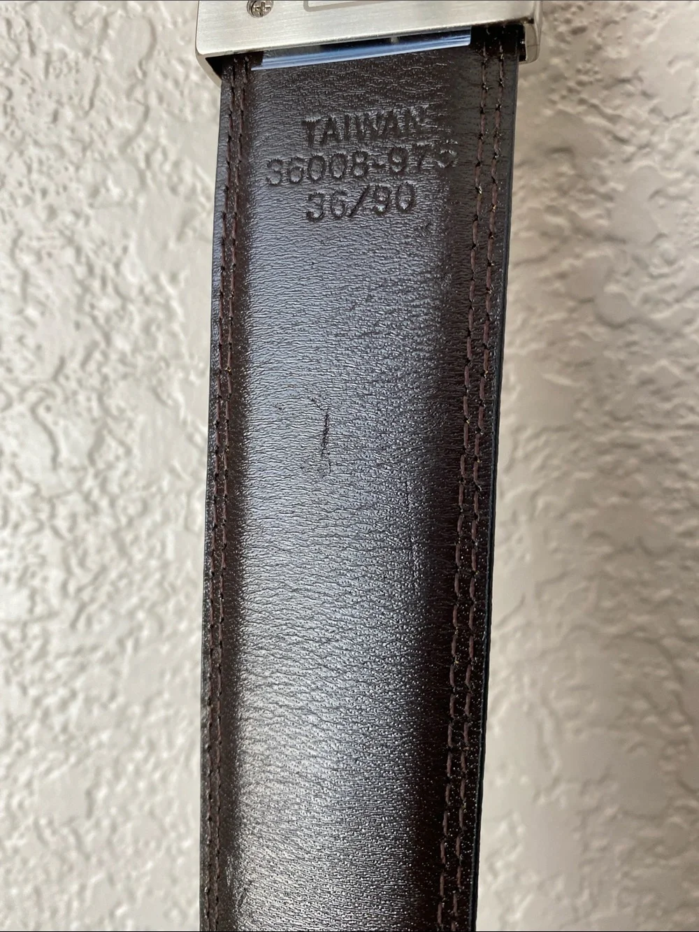Tallia Belt Mens 36 Black  Leather Reversible